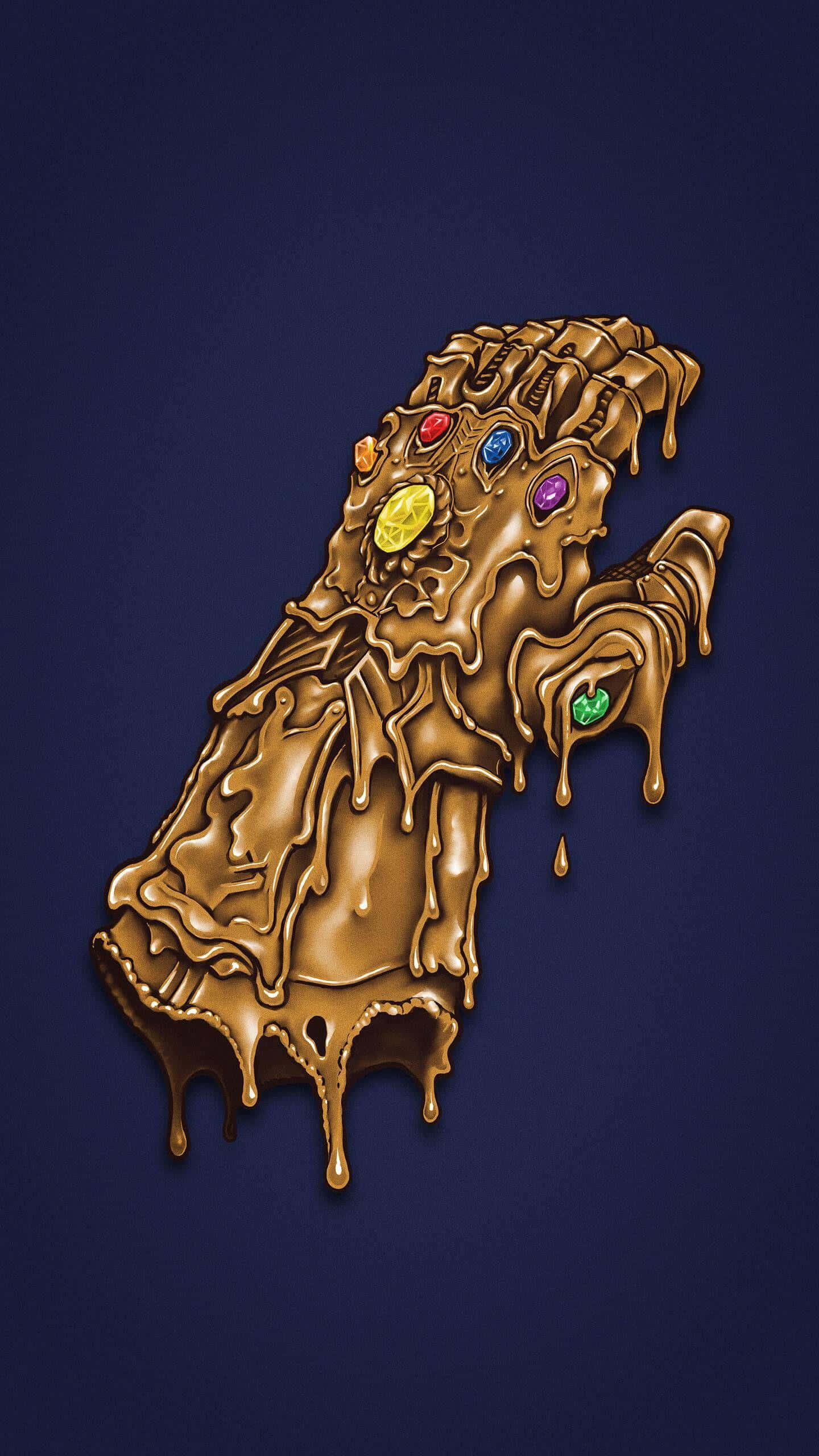 Infinity Gems, golden gauntlet, chocolate, 2K Phone Wallpaper
