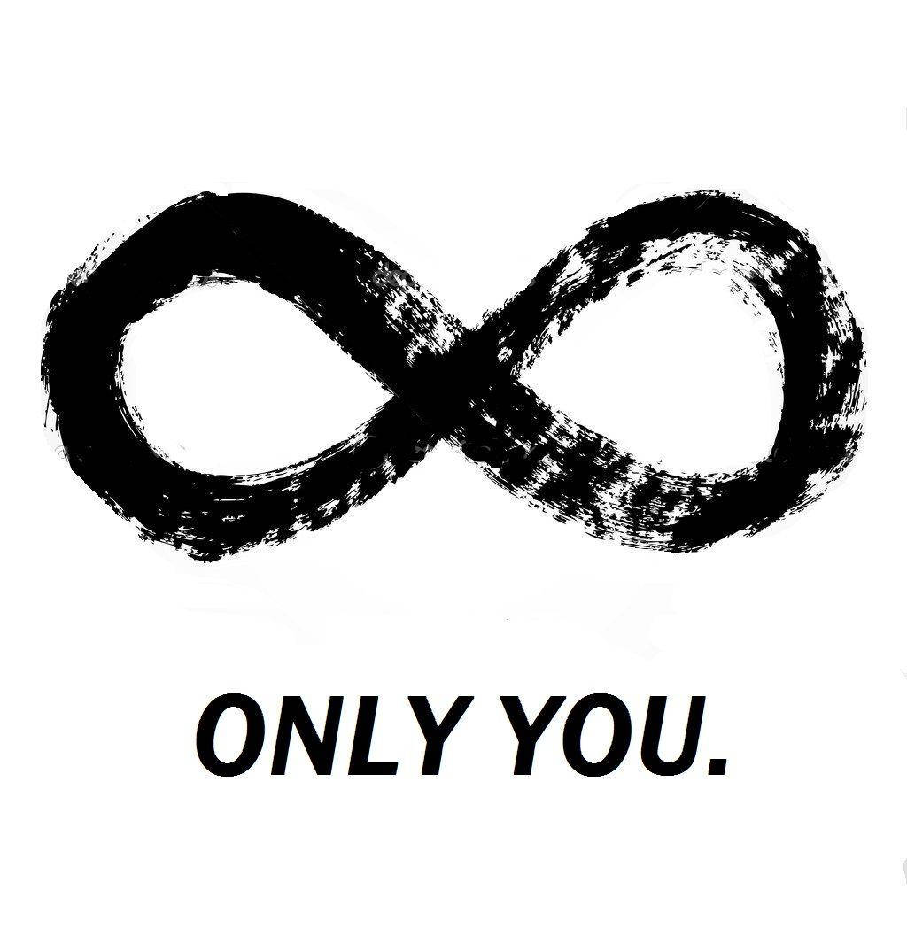 Infinity Symbol, faded black, white background, SD Phone Wallpaper
