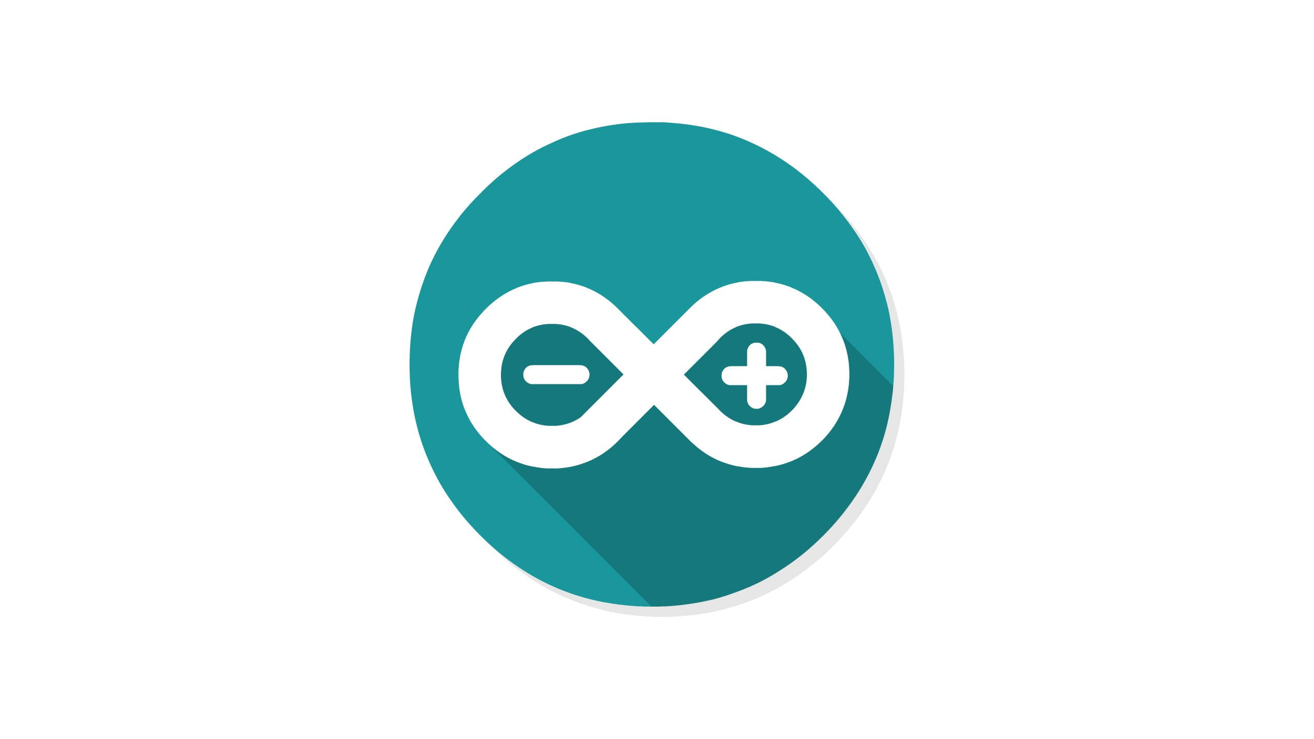 Infinity Symbol, teal, white infinity symbol, 2K Desktop Wallpaper
