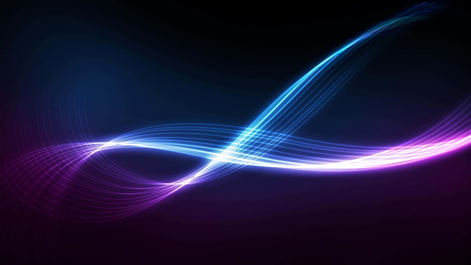 Infinity Sign, Vibrant blue, Purple glowing light streaks, Full HD Desktop Wallpaper