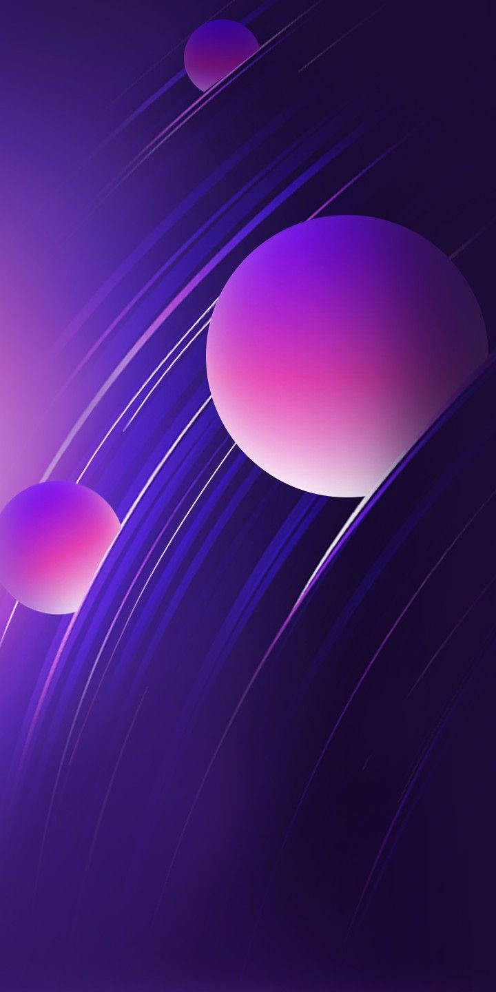 Infinix, abstract gradient, purple spheres, HD Phone Wallpaper