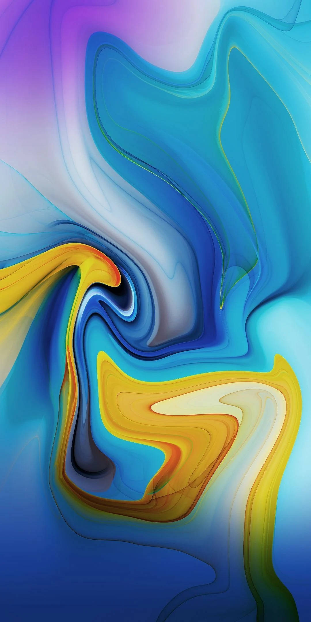 Infinix, abstract colorful swirling paint, bold blues, Full HD Phone Wallpaper