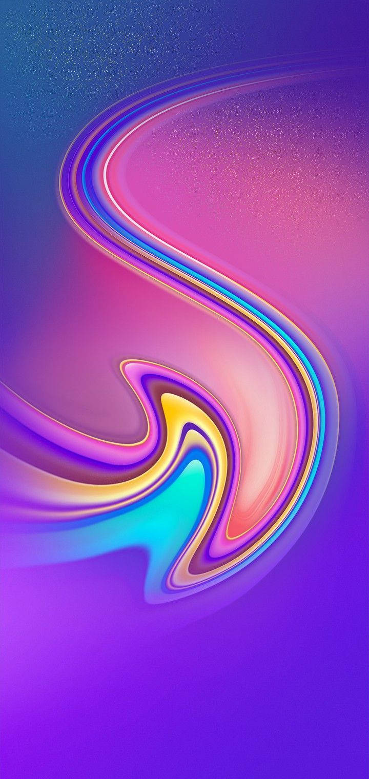 Infinix, psychedelic abstract holographic waves, neon colors, HD Phone Wallpaper