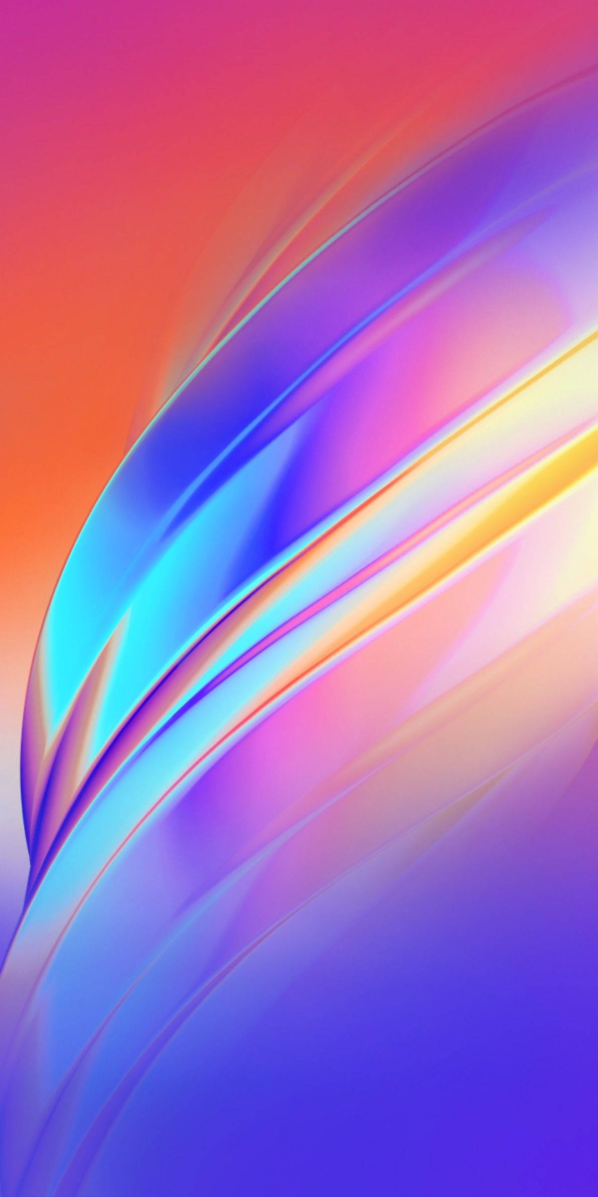 Infinix, abstract holographic lines, gradient colors, Full HD Phone Wallpaper