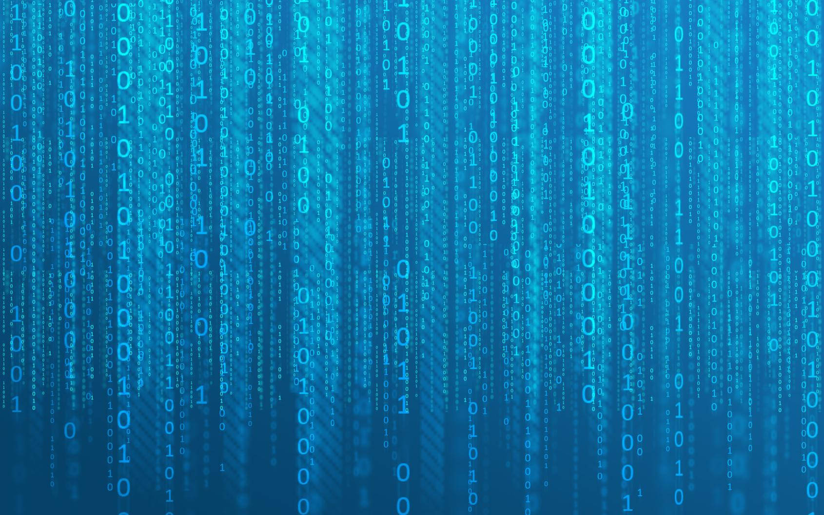 Information Technology, blue aesthetic, binary code, HD Desktop Wallpaper