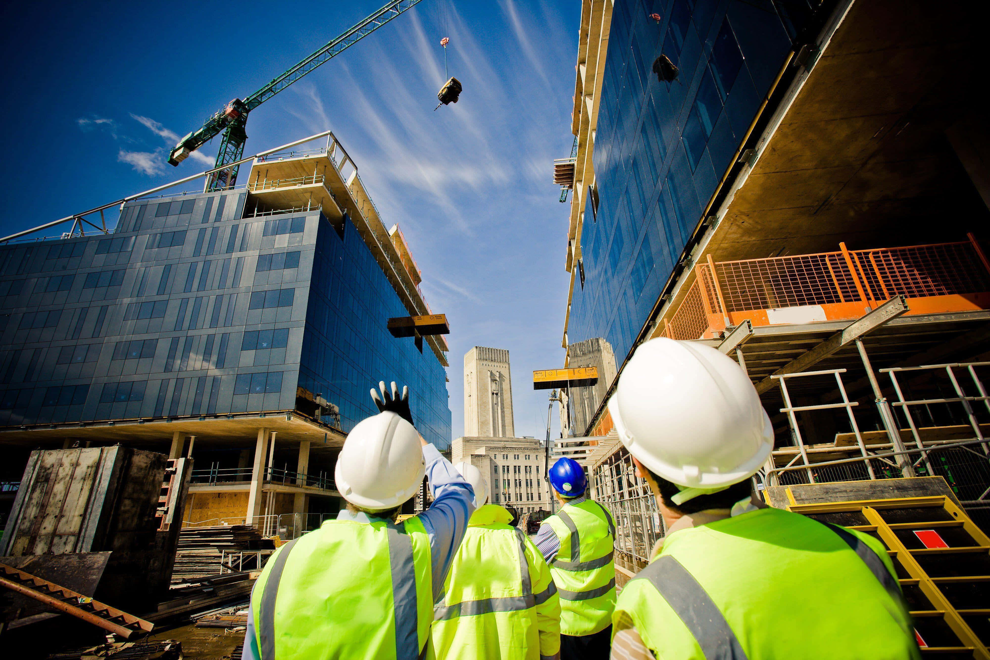 infrastructure 4000 x 2667, urban metropolis, construction workers, 4K Desktop Wallpaper