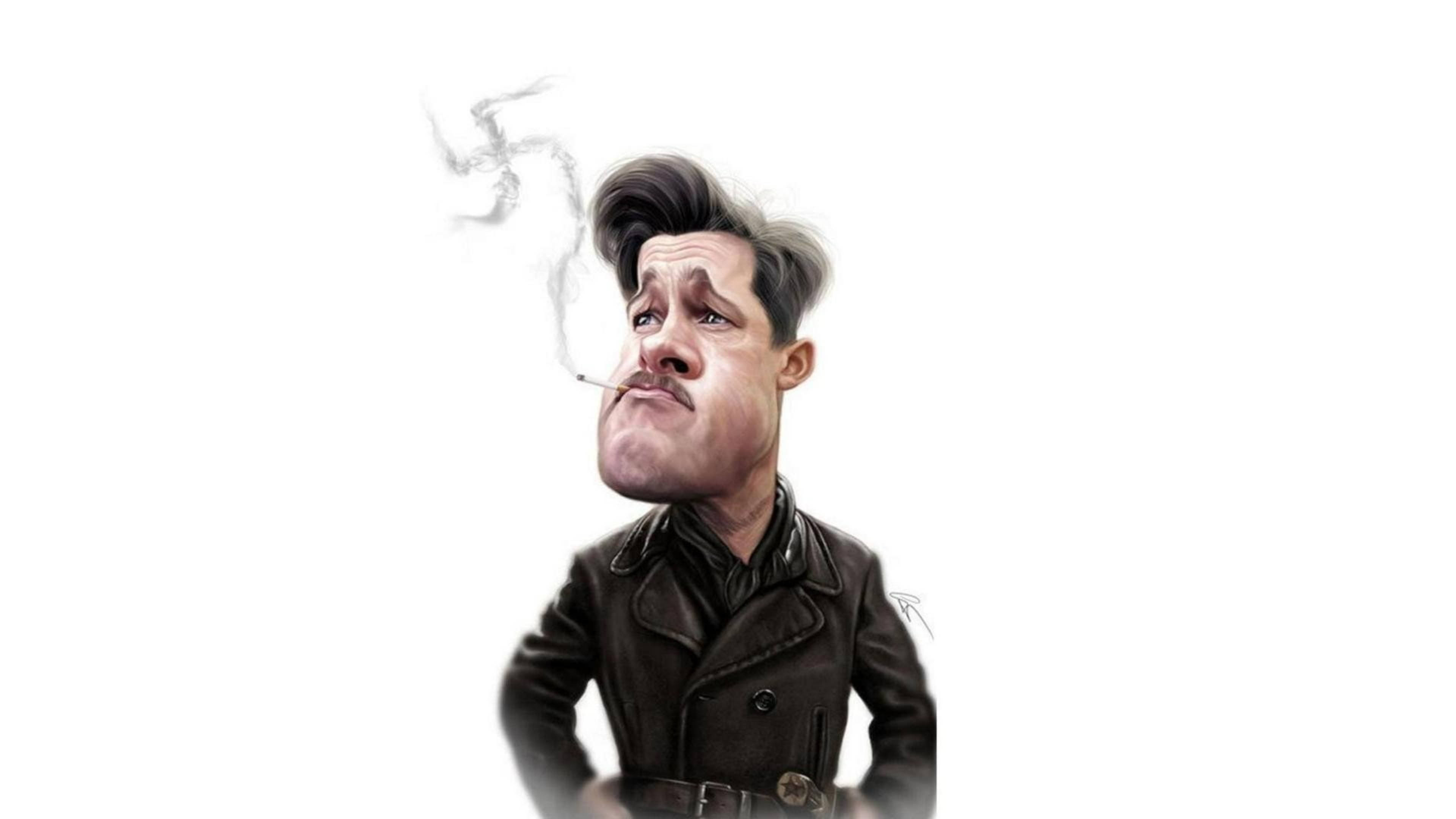 Inglourious Basterds, brown coat, cigarette, 4K Desktop Wallpaper