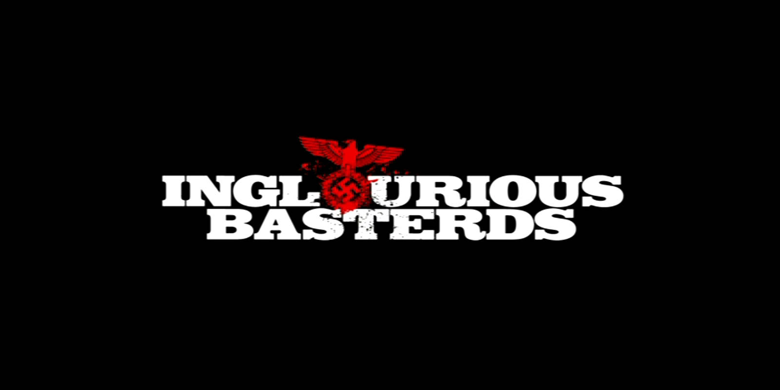 Inglourious Basterds, black, white text, HD Desktop Wallpaper