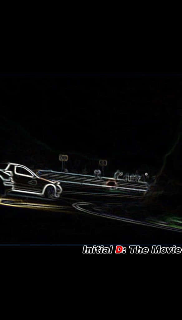 Initial D Phone, sports car, night, SD Phone Wallpaper