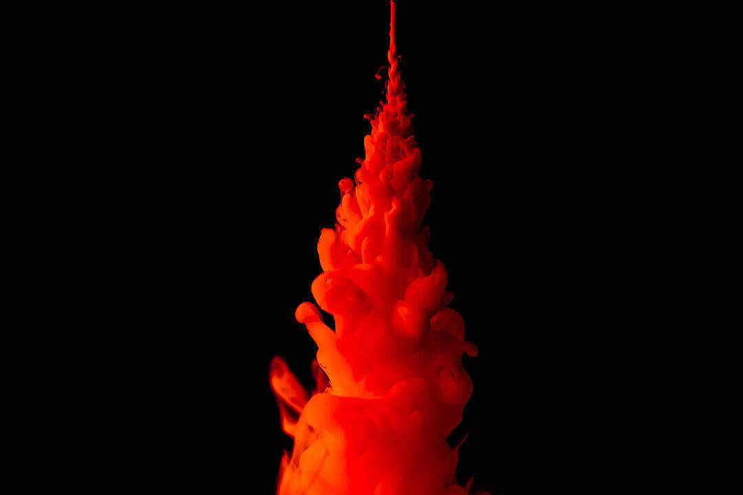 red ink, black background, abstract fiery cascade, SD Desktop Wallpaper