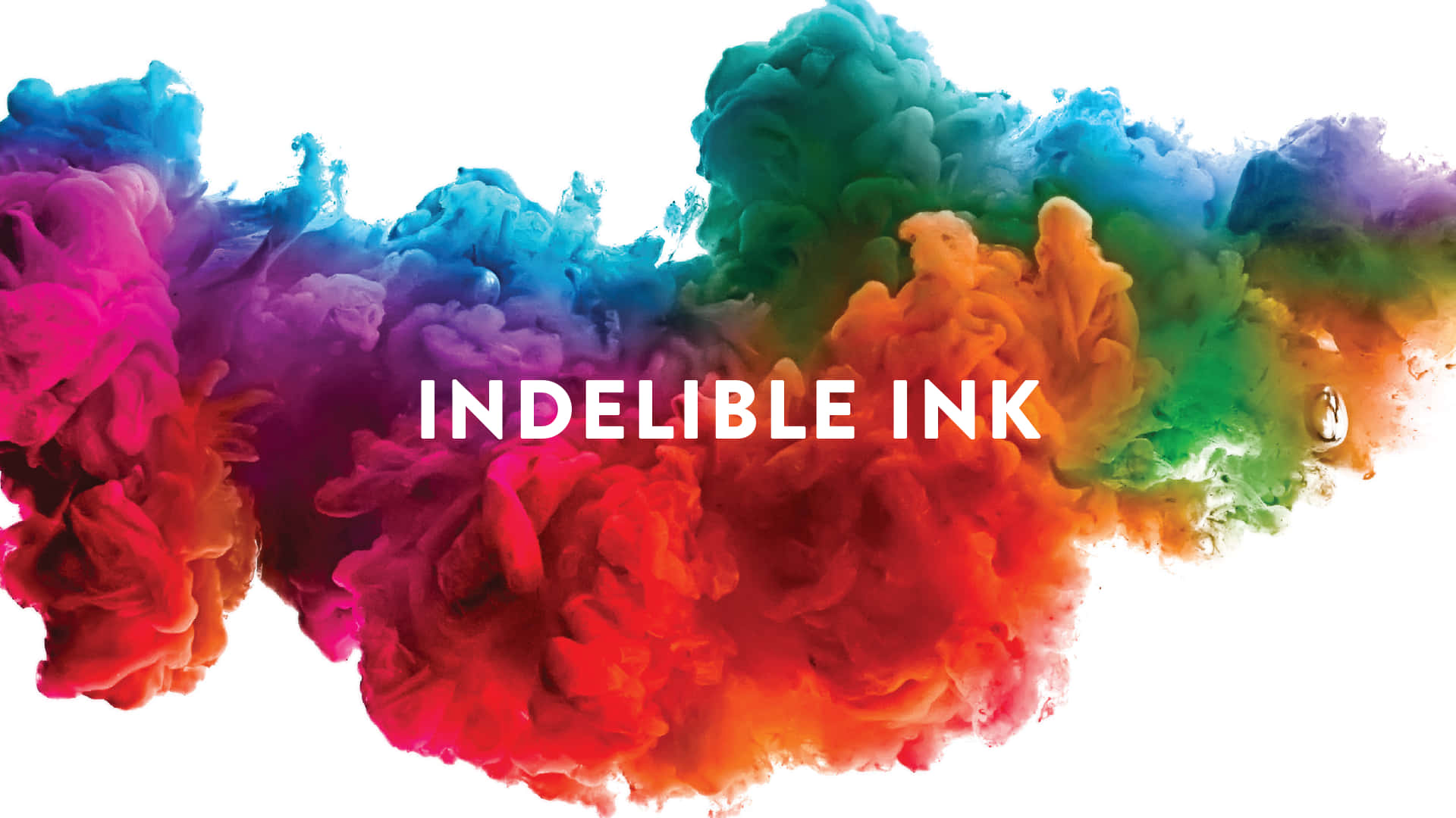 indelible ink, rainbow ink, white background, Full HD Desktop Wallpaper