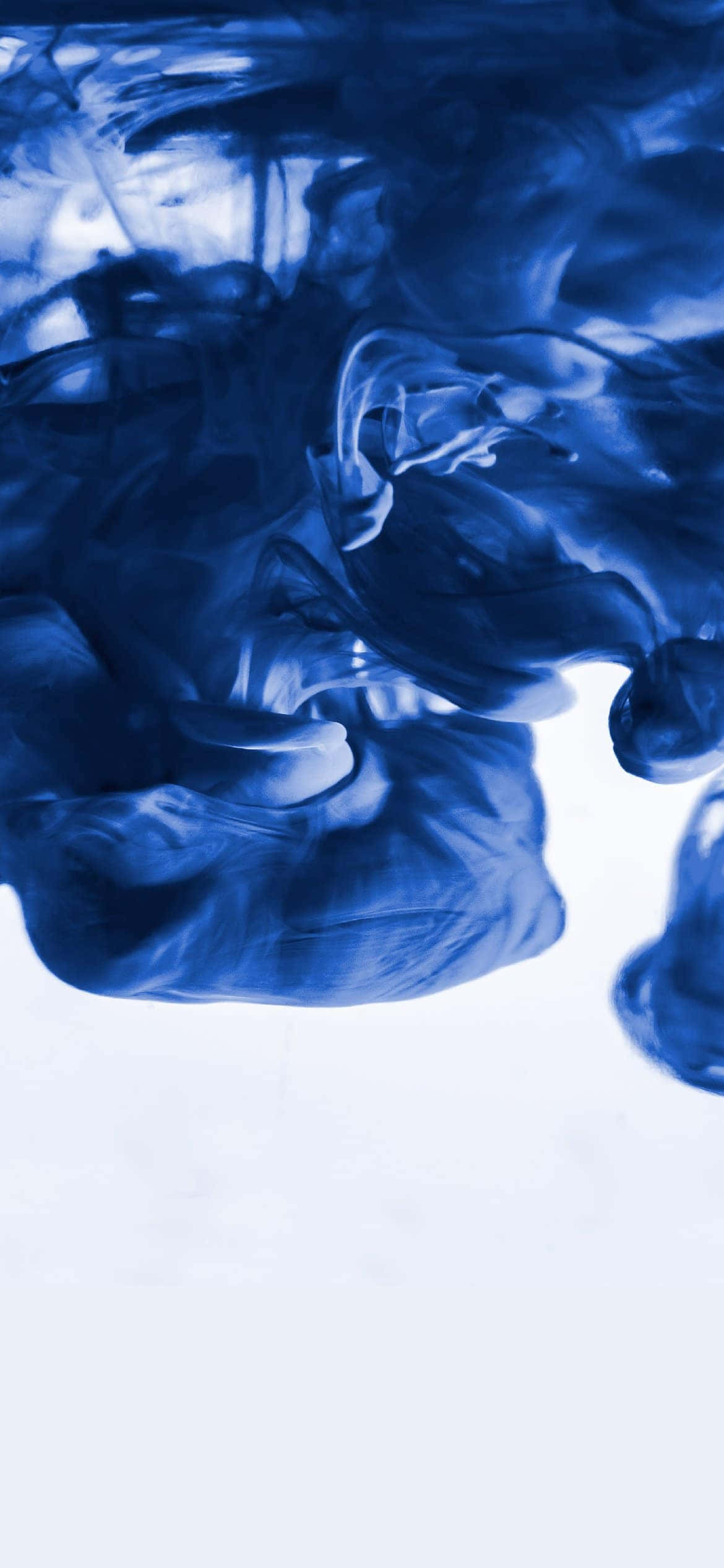 royal blue, ink clouds, abstract, Full HD Phone Wallpaper