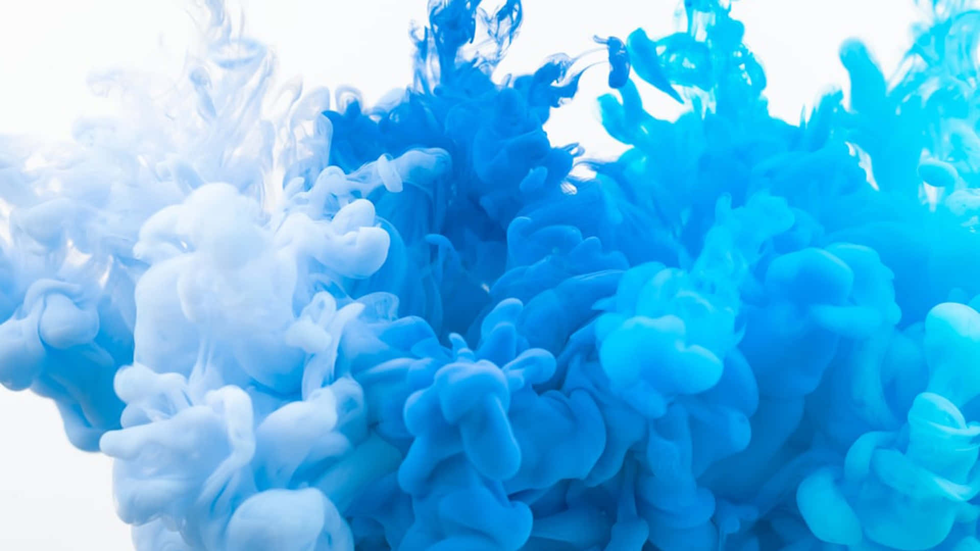 blue white ink clouds aesthetic, vibrant blue, white ink swirls, Full HD Desktop Wallpaper