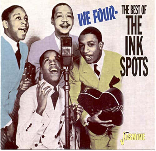 Ink Spots, vintage microphone, retro album cover, SD Desktop Wallpaper