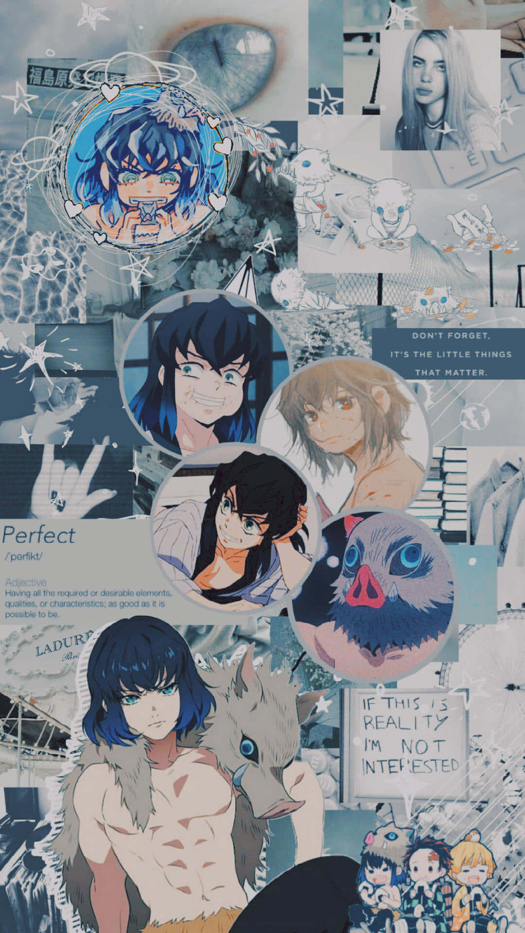 Inosuke, collage, anime characters, Full HD Phone Wallpaper