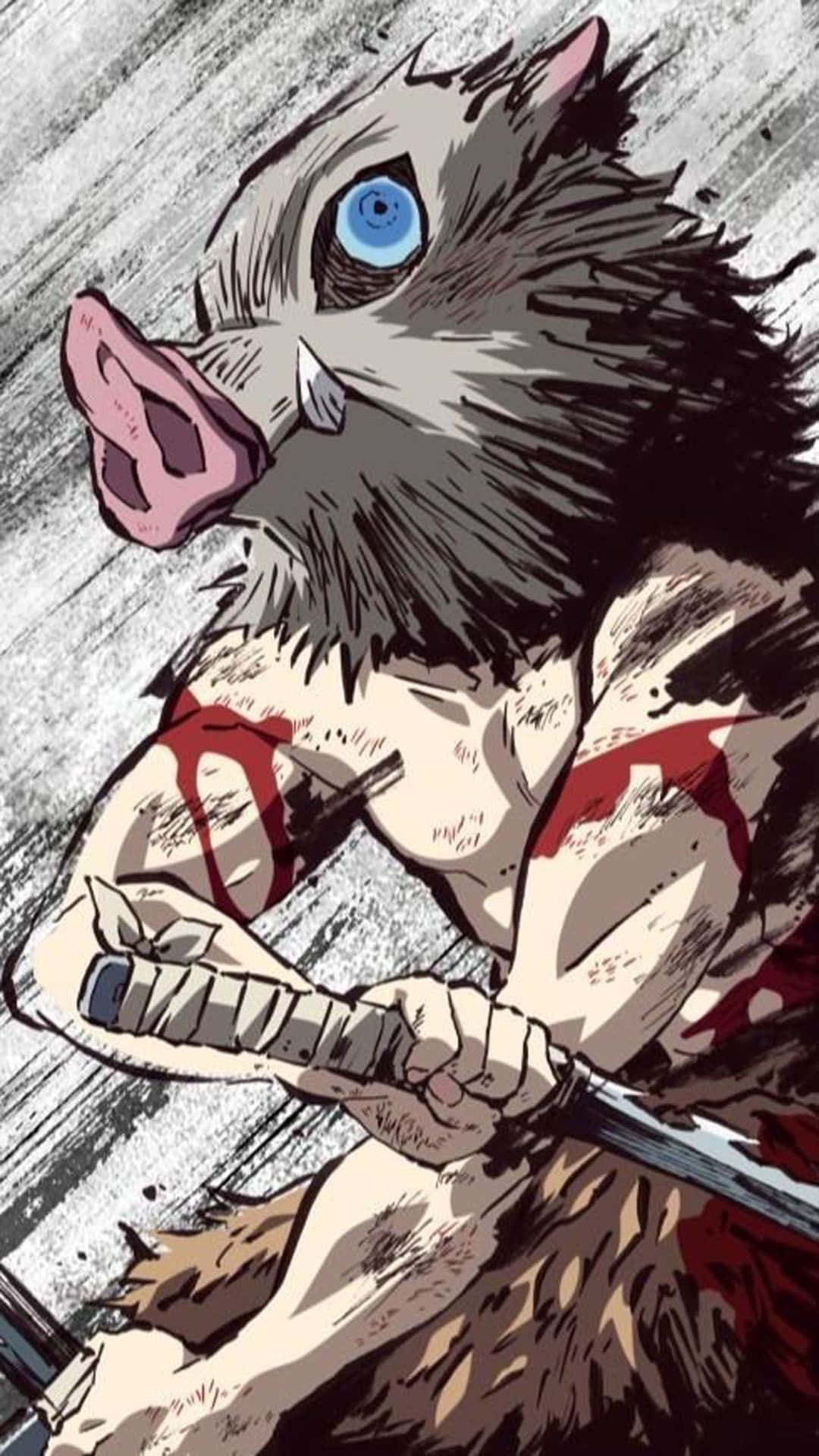 Inosuke Phone, Inosuke, boar-headed demon, Full HD Phone Wallpaper