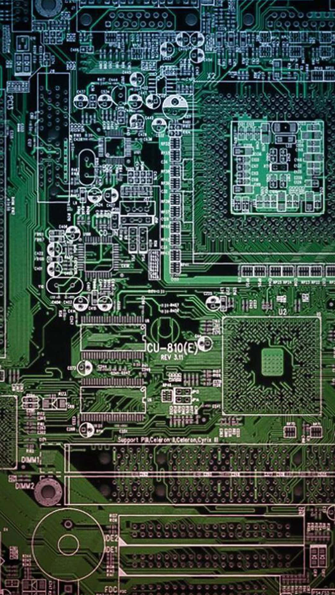 iPhone, circuit board, green circuit board, Full HD Phone Wallpaper