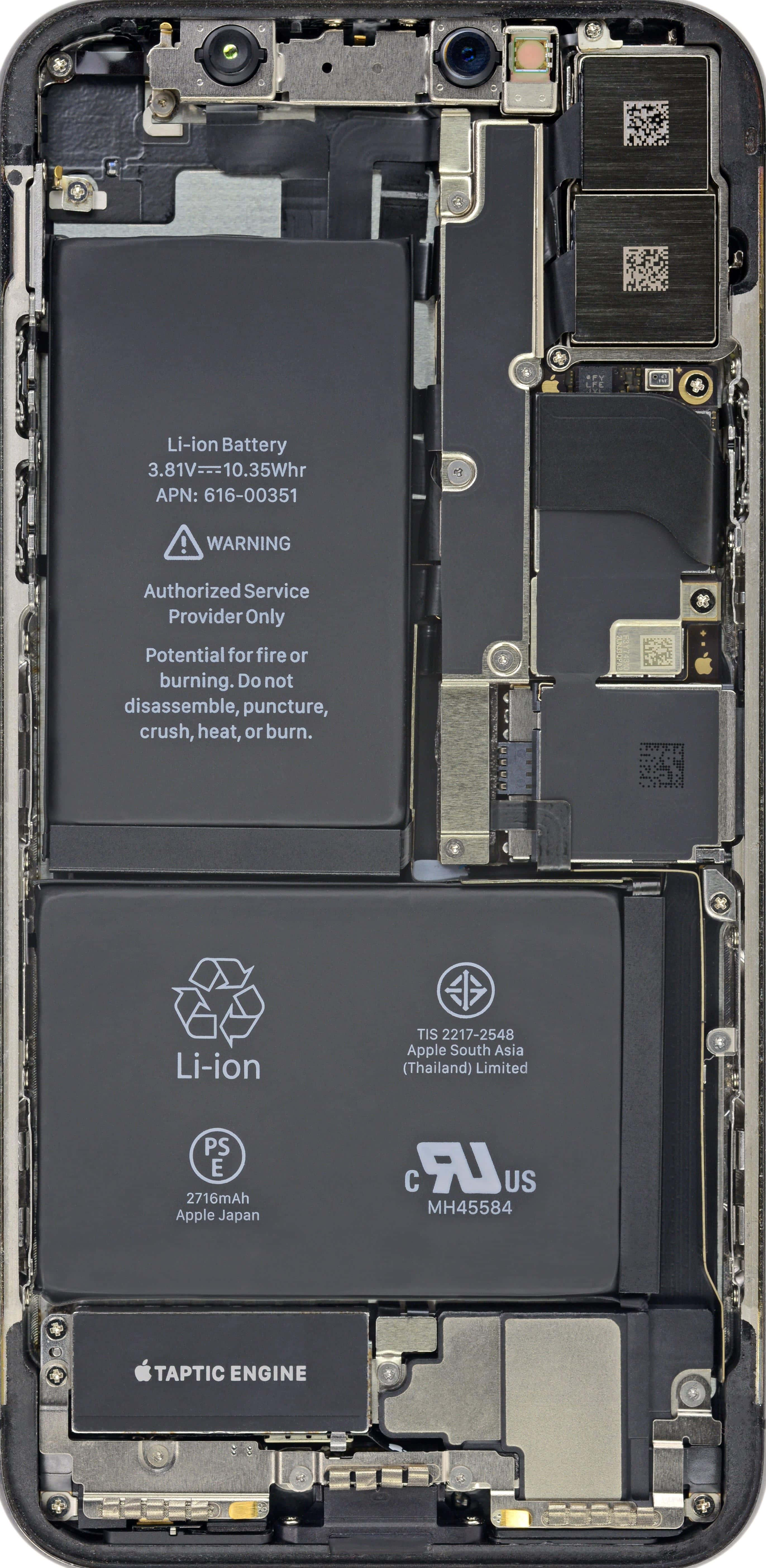 iPhone, battery, taptic engine, 5K Phone Wallpaper