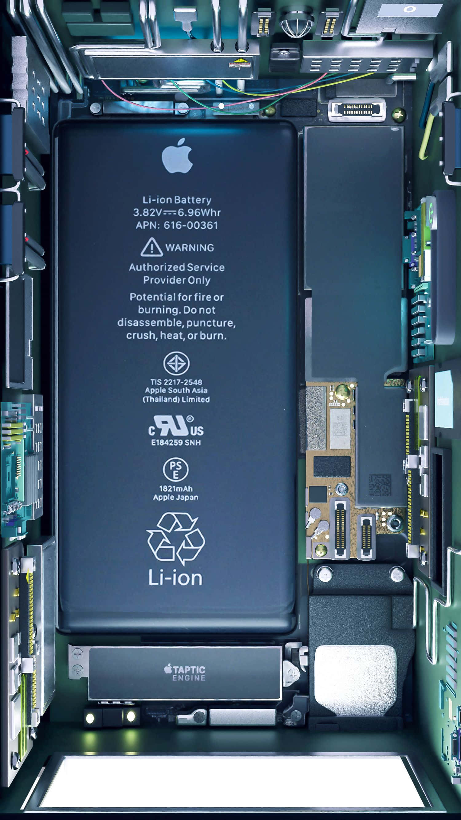 iPhone, battery, circuit board, 2K Phone Wallpaper