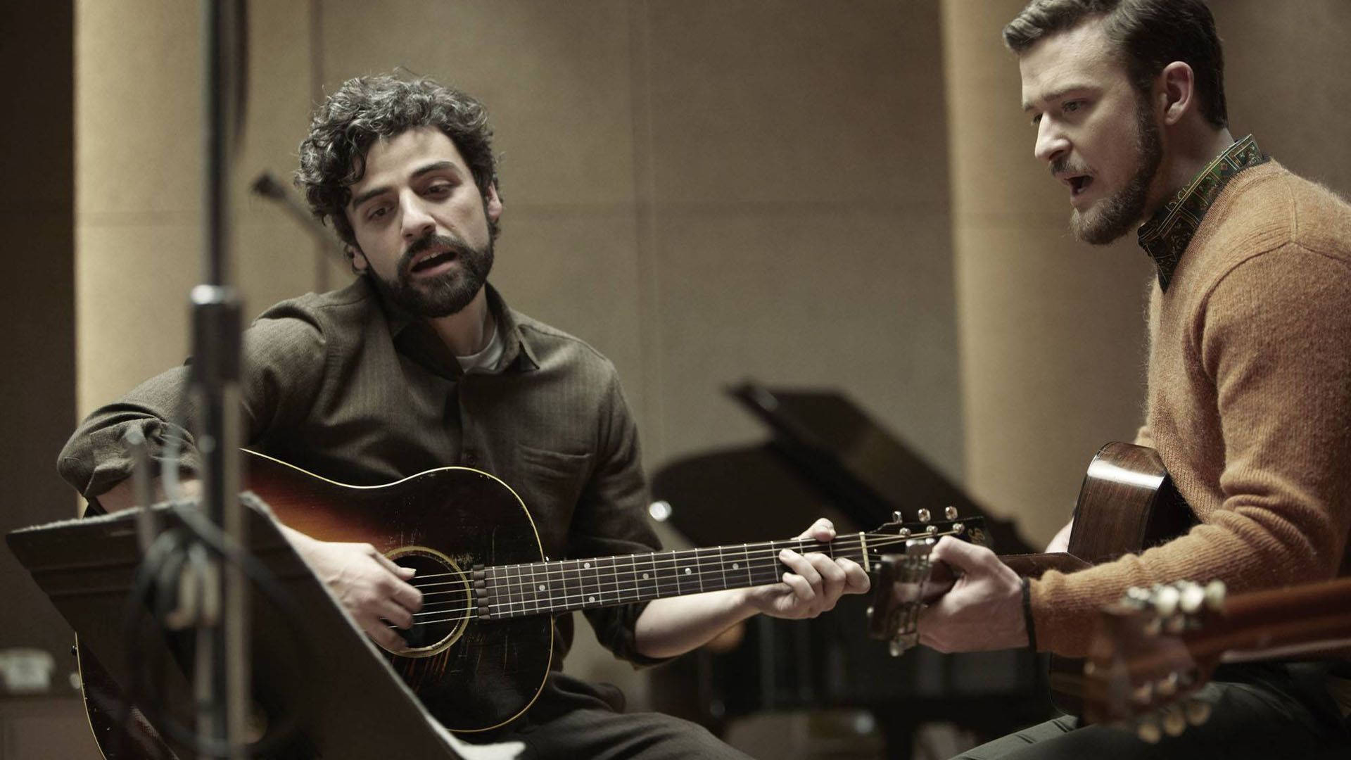 Inside Llewyn Davis, acoustic guitar, recording studio, Full HD Desktop Wallpaper