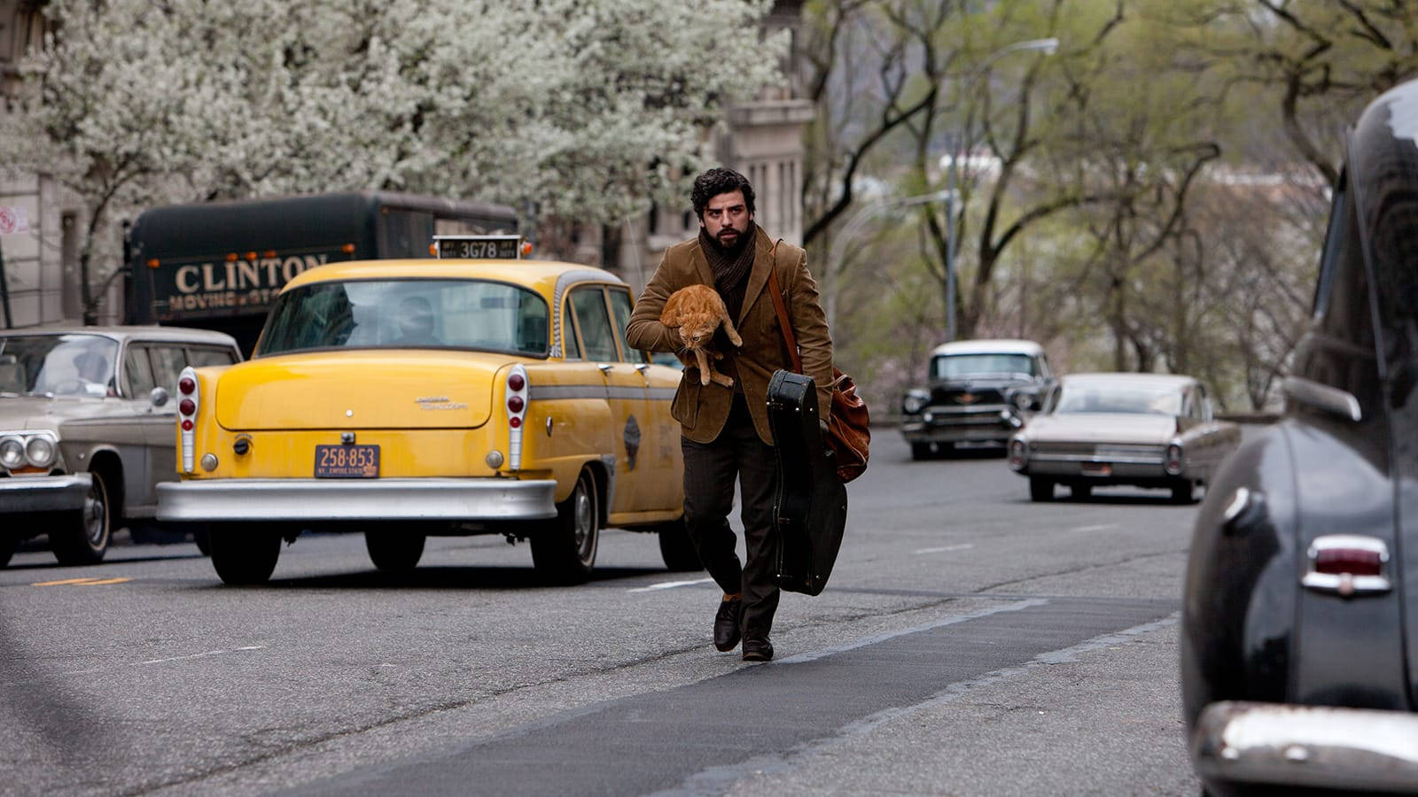Inside Llewyn Davis, brown coat, cat, HD Desktop Wallpaper