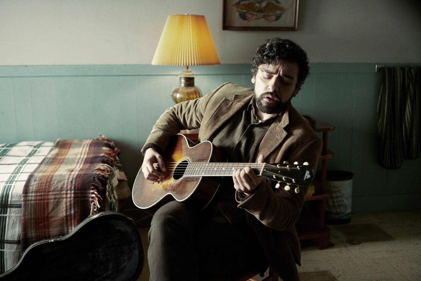 Inside Llewyn Davis, acoustic guitar, bearded man, HD Desktop Wallpaper