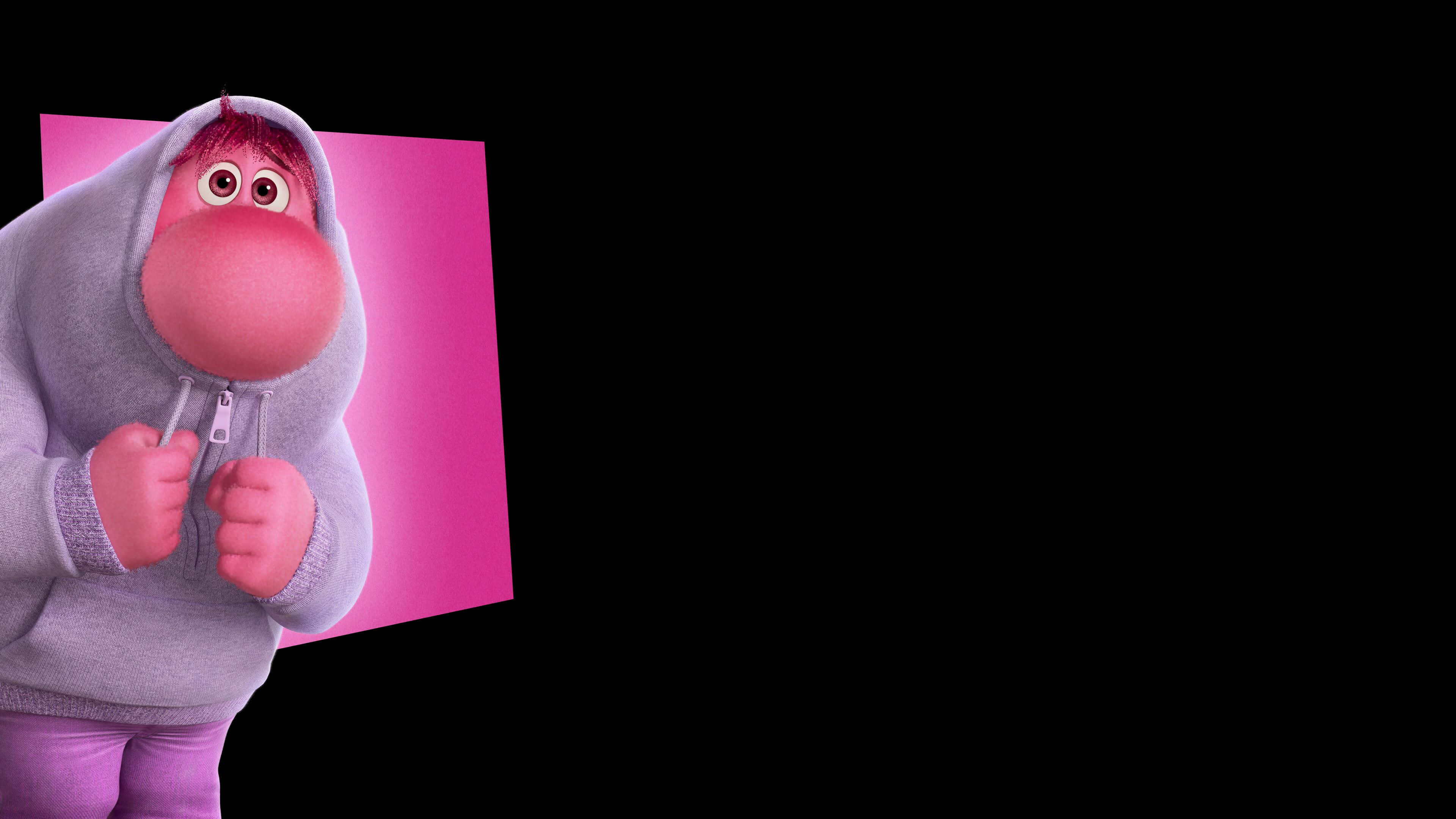 Inside Out 2, characterin hoodie, pink nose, 4K Desktop Wallpaper