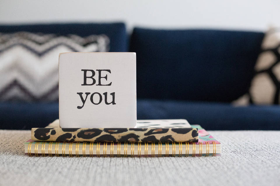 BE you, white block, patterned notebooks, SD Desktop Wallpaper