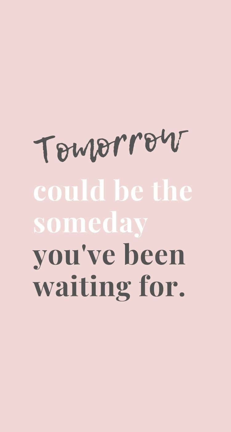 Inspirational Phone, soft pink background, motivational quote, HD Phone Wallpaper