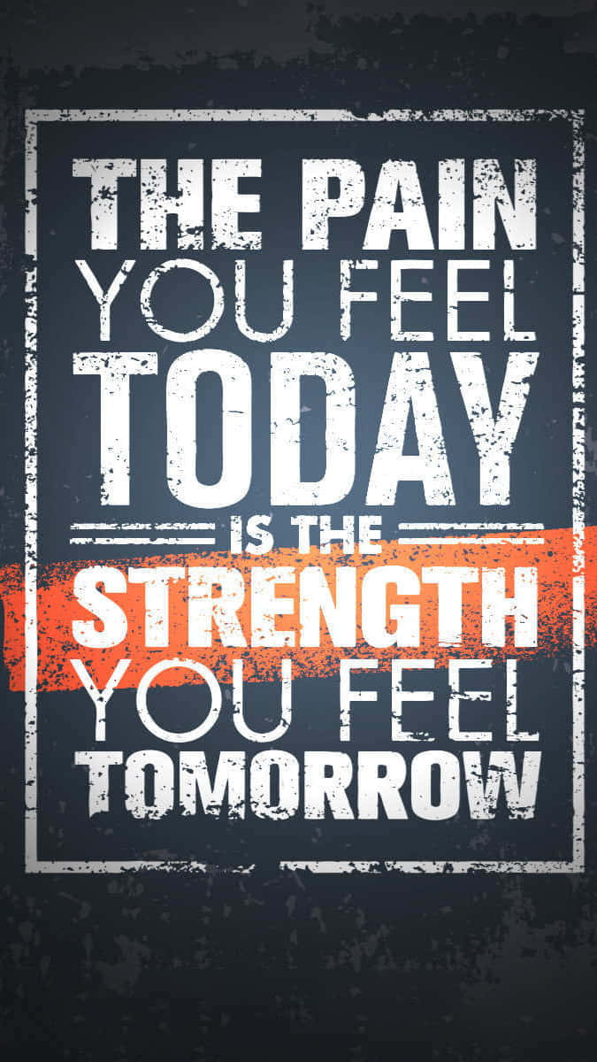 Inspirational Phone, orange accent stripe, dark textured background, SD Phone Wallpaper