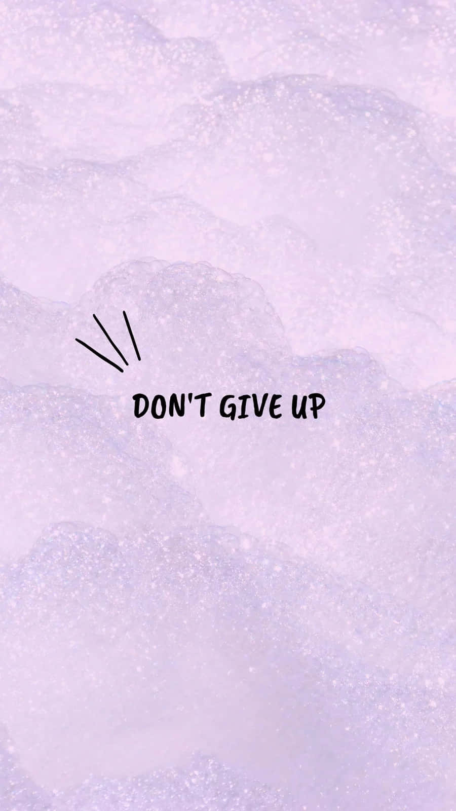 lavender, glittery, don't give up, HD Phone Wallpaper