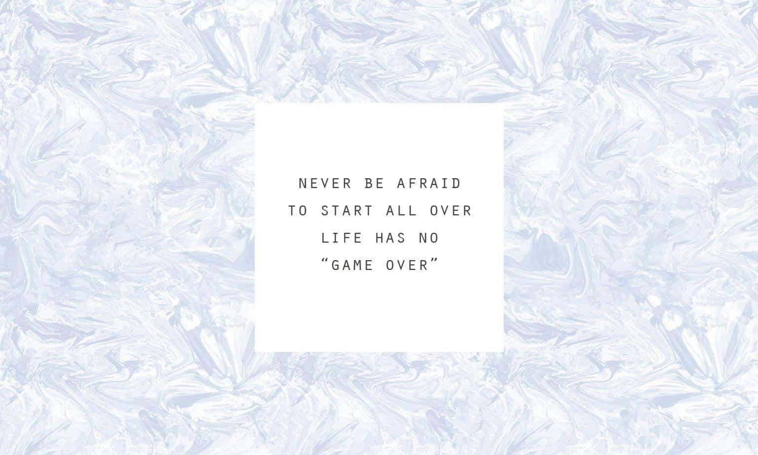 white rectangular box, motivational text, swirling light blue and white marbled background, HD Desktop Wallpaper