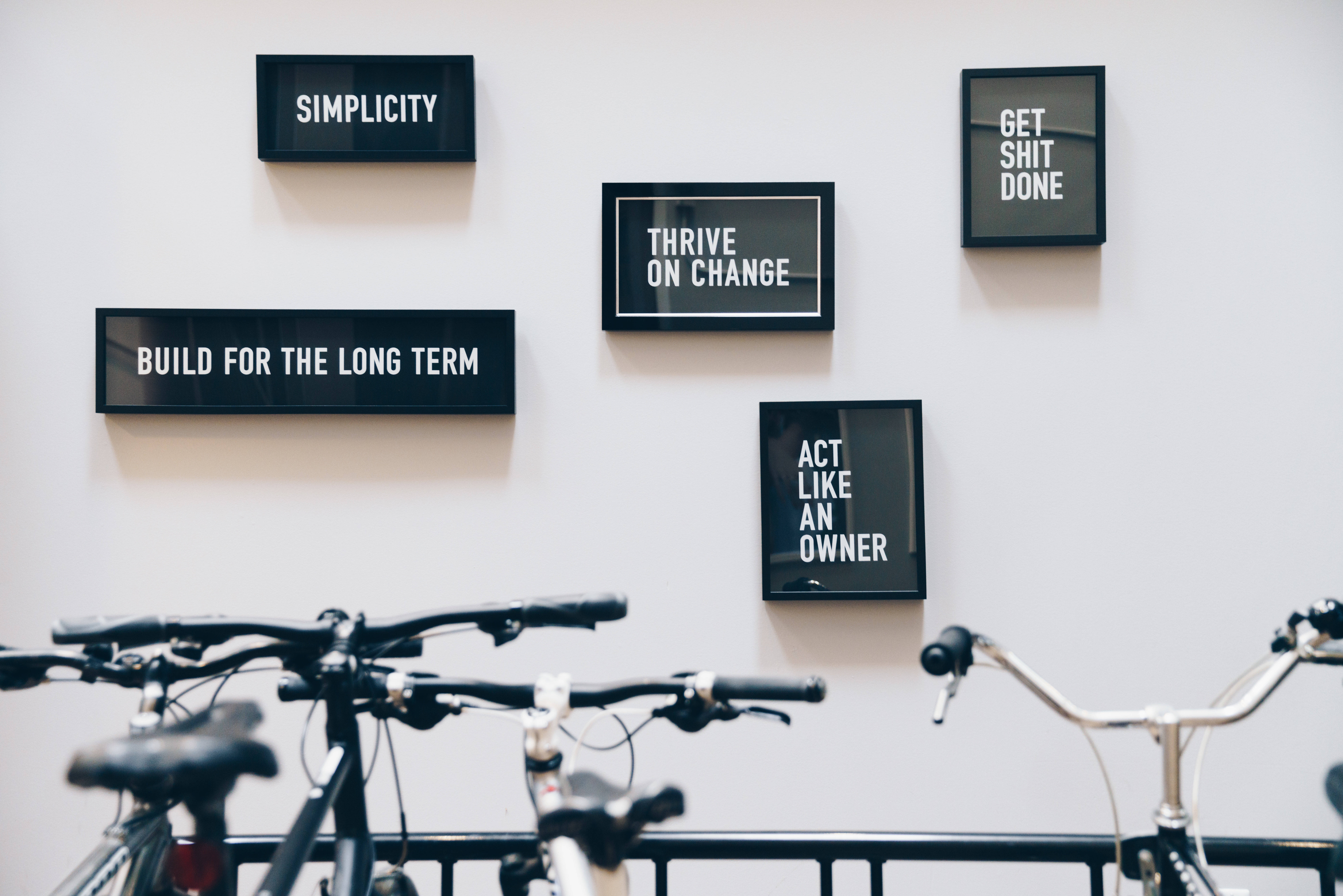 Framed Inspirational Quotes, minimalist office wall, motivational text signs, 8K Desktop Wallpaper