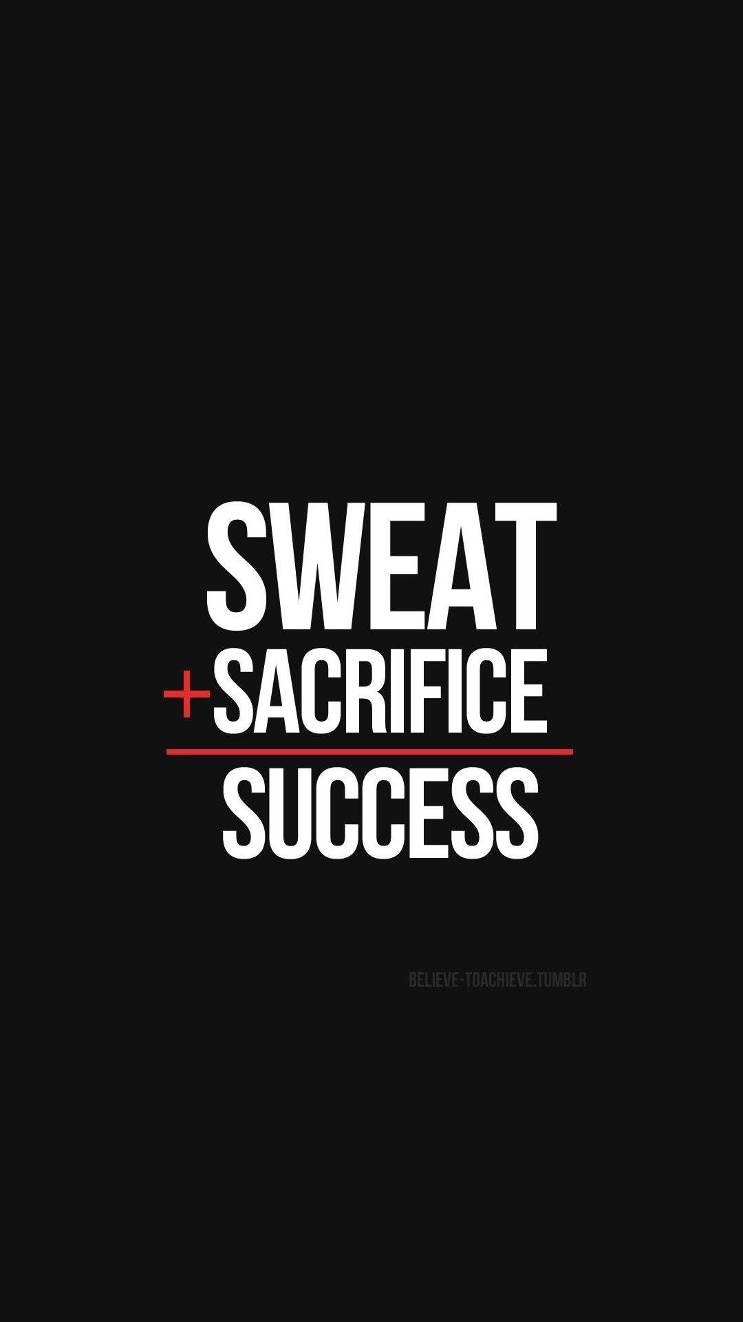 sacrifice, inspirational quote, bold white text, Full HD Phone Wallpaper