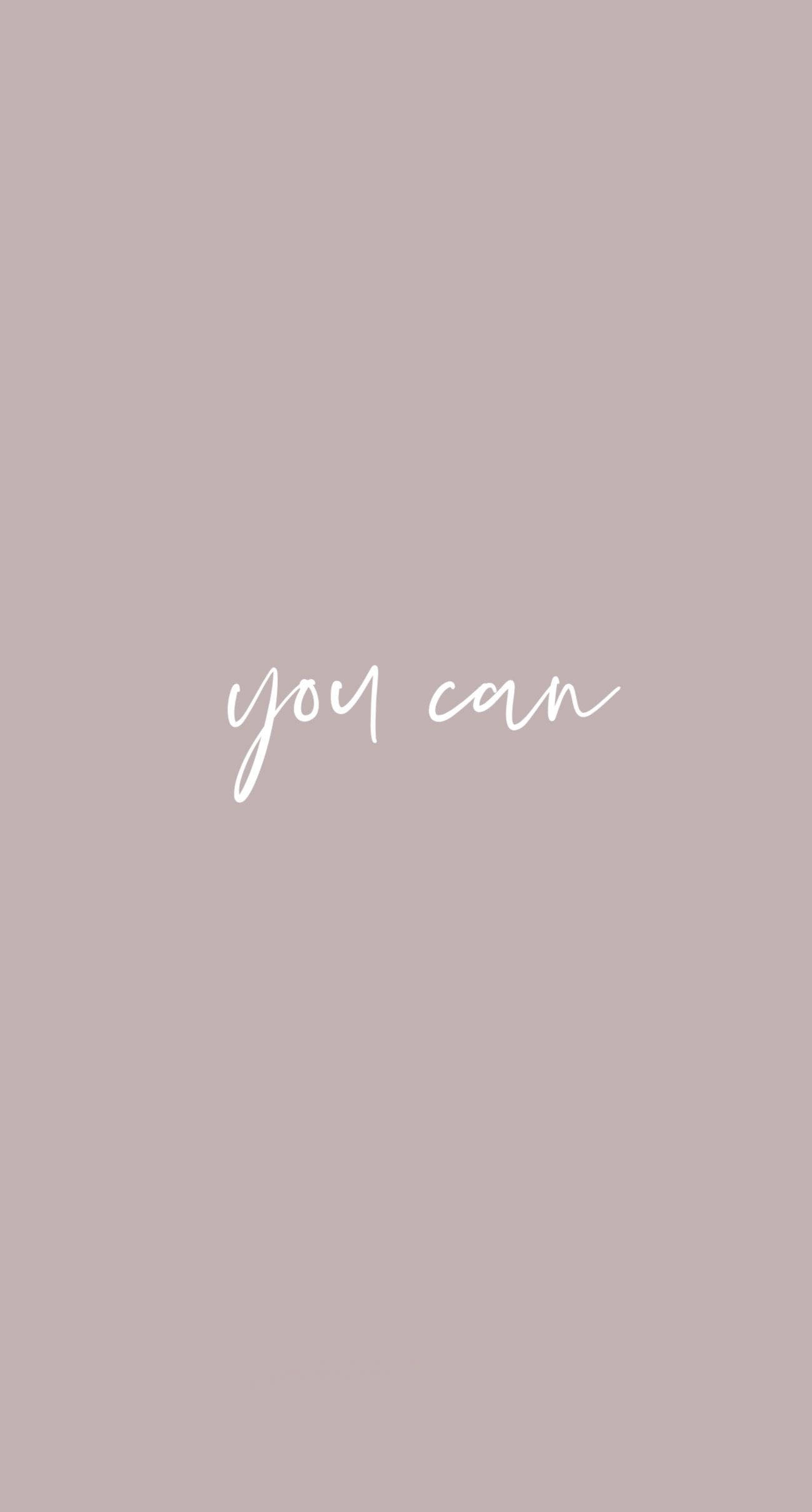 Inspiring Quotes Phone, white cursive, soft mauve background, Full HD Phone Wallpaper