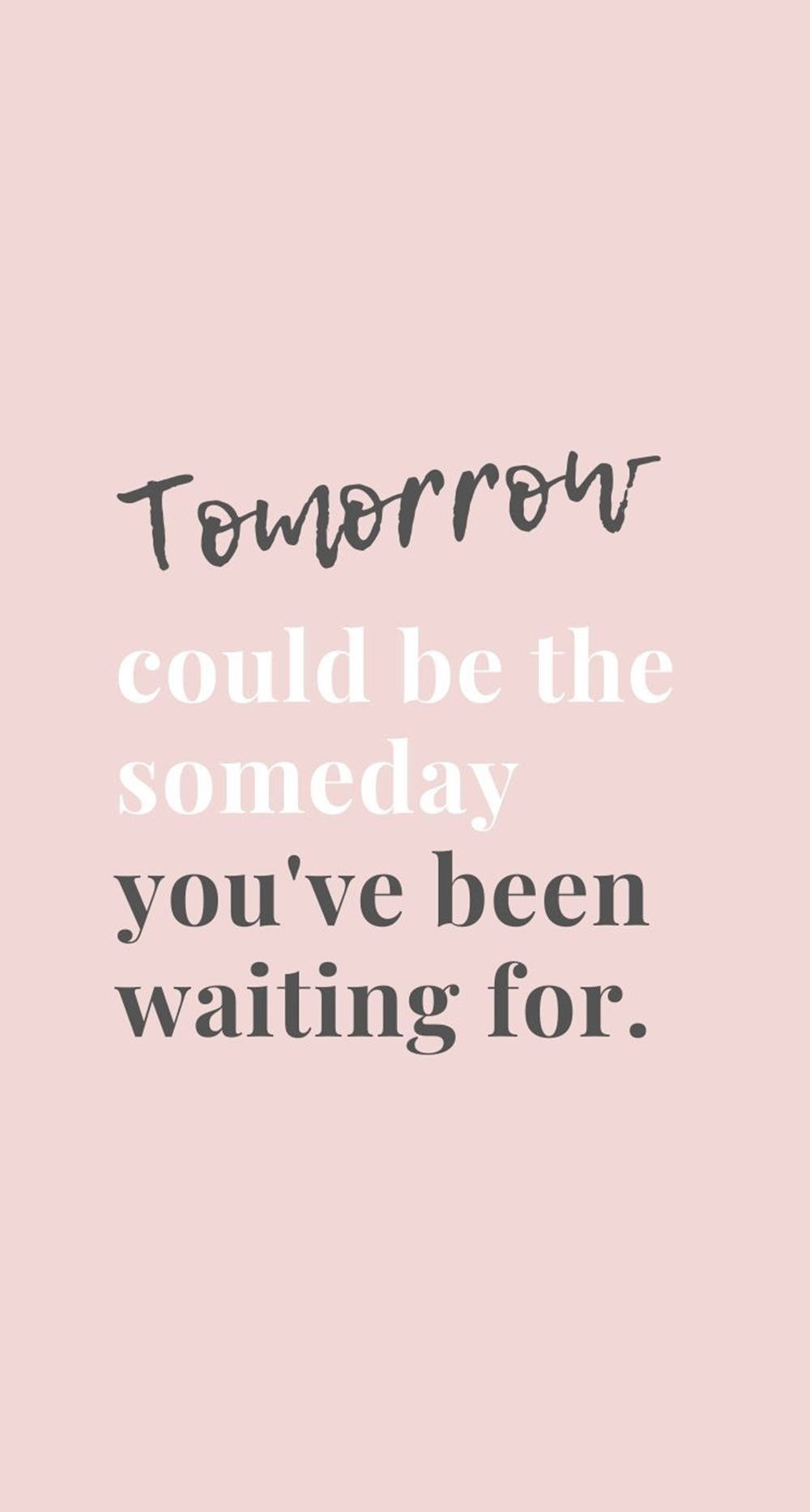Inspiring Quotes Phone, soft pink background, motivational quote, HD Phone Wallpaper