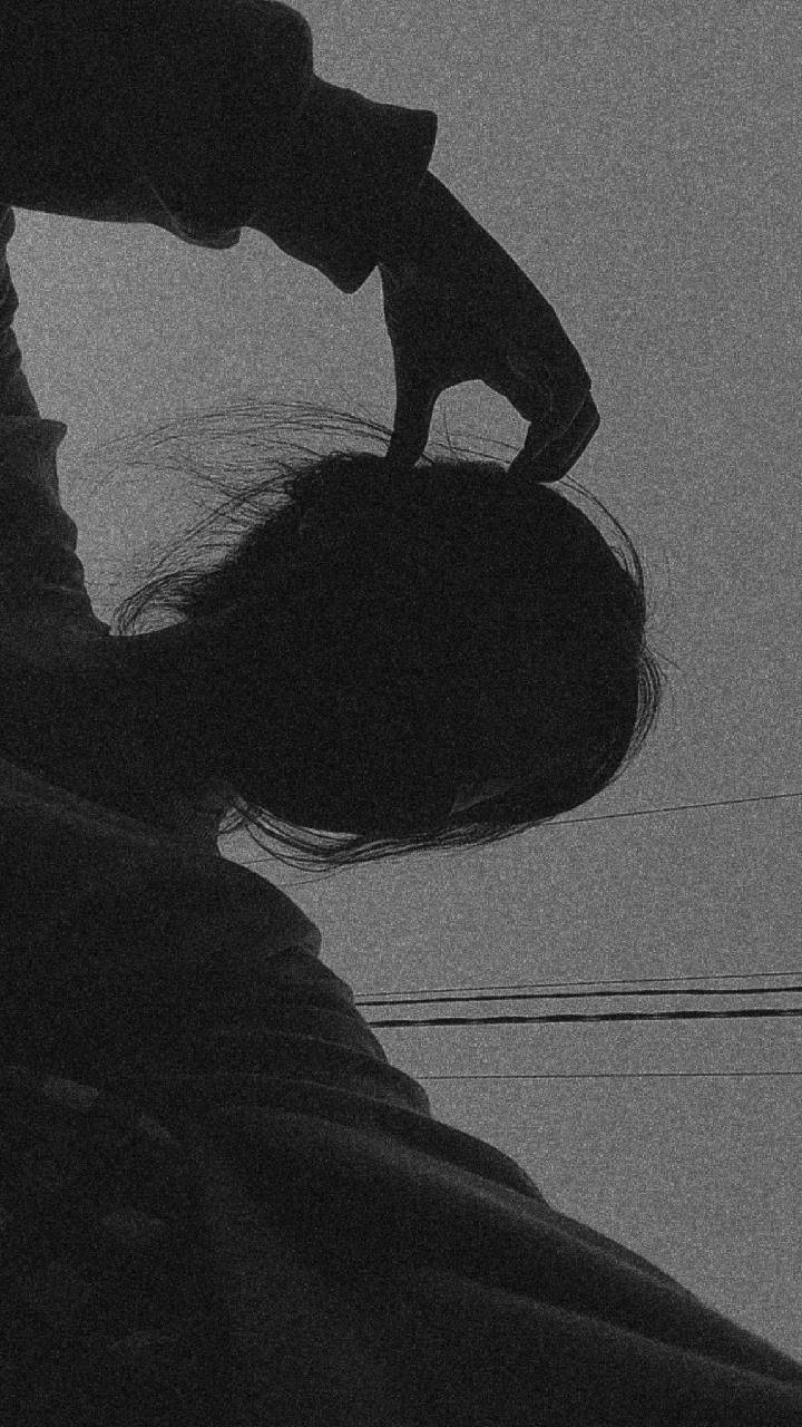 silhouette, grainy monochrome sky, faint power lines, HD Phone Wallpaper