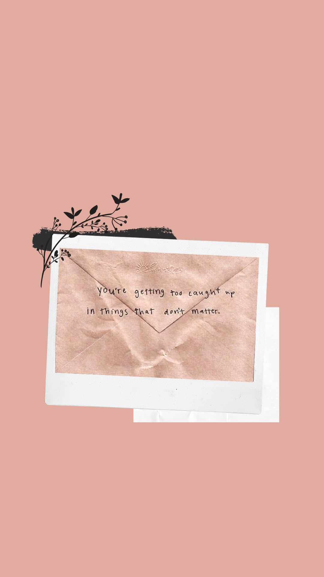 pink envelope, vintage-style letter, handwritten text, Full HD Phone Wallpaper