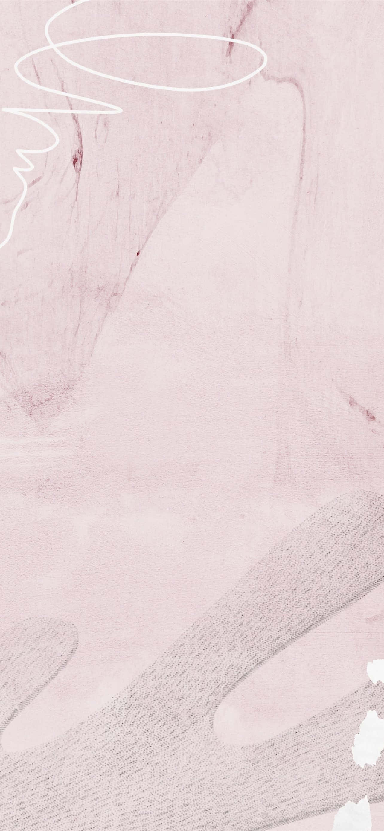 pink canvas, soft pink marble texture, white abstract lines, 2K Phone Wallpaper