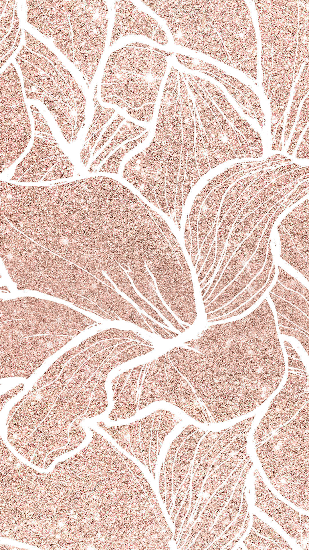 Instagram Story, rose gold, floral pattern, Full HD Phone Wallpaper