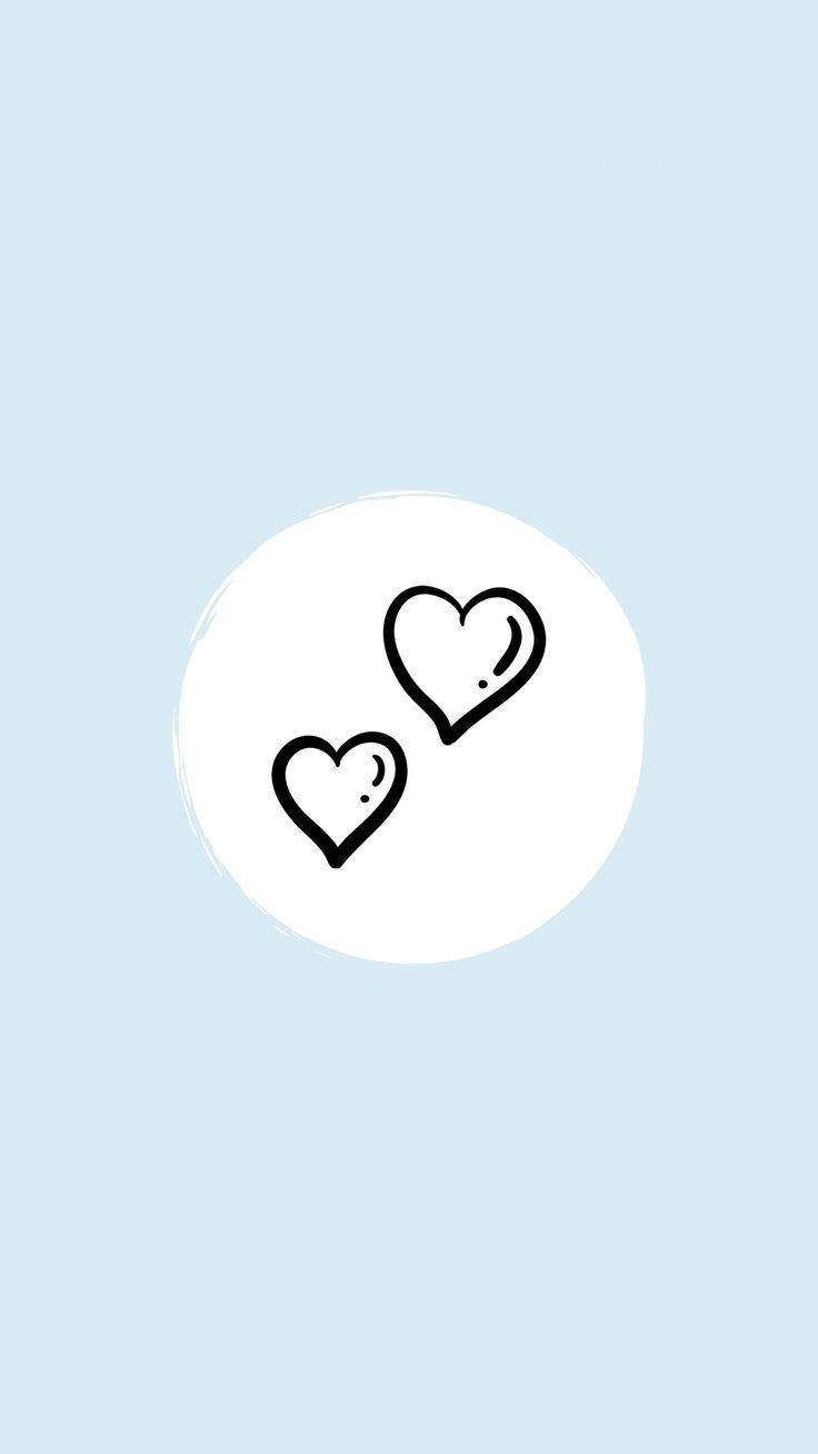 Instagram Story, blue background, white circle, HD Phone Wallpaper