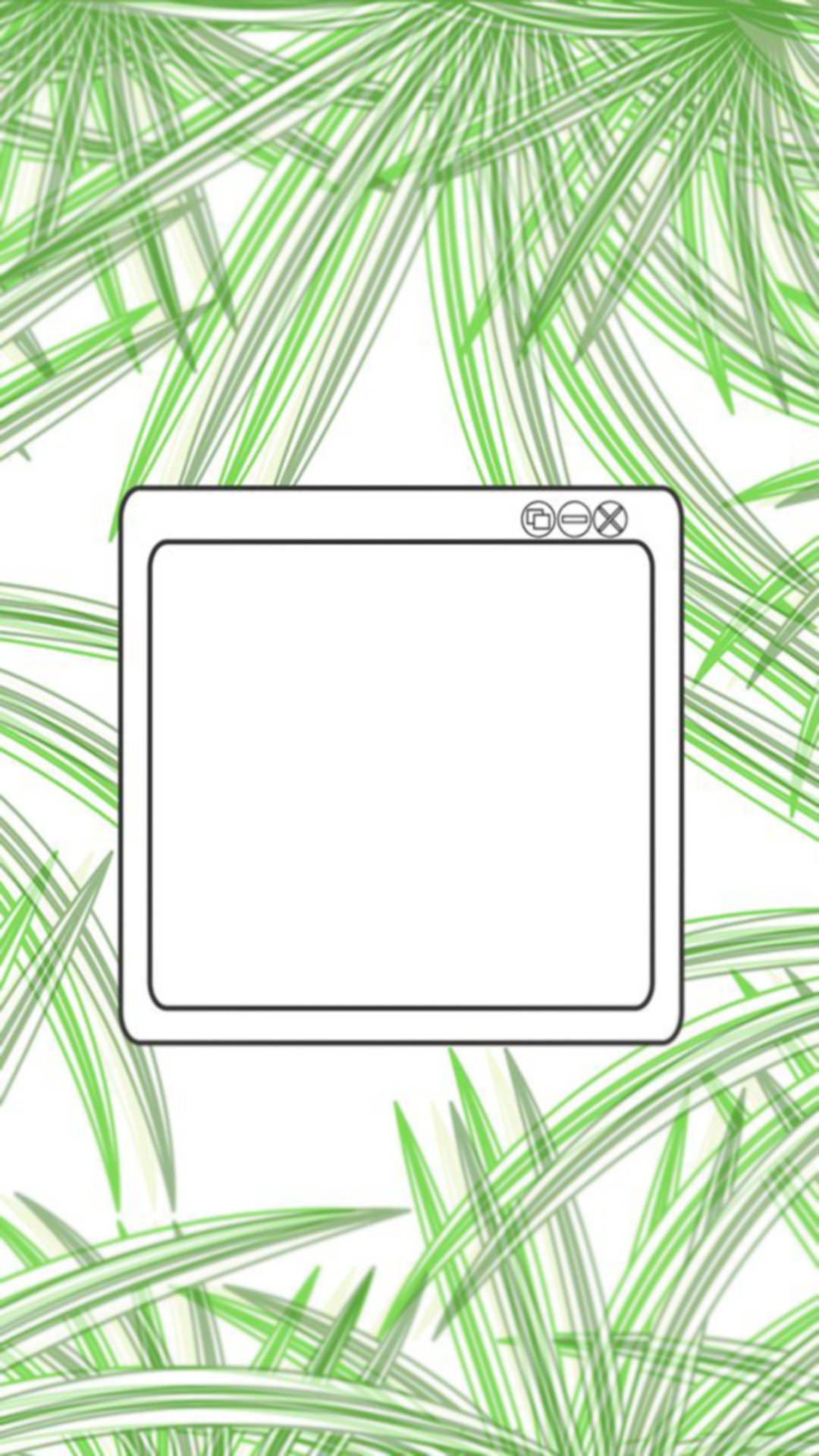 Instagram Story, tropical template, minimalist digital window frame, Full HD Phone Wallpaper