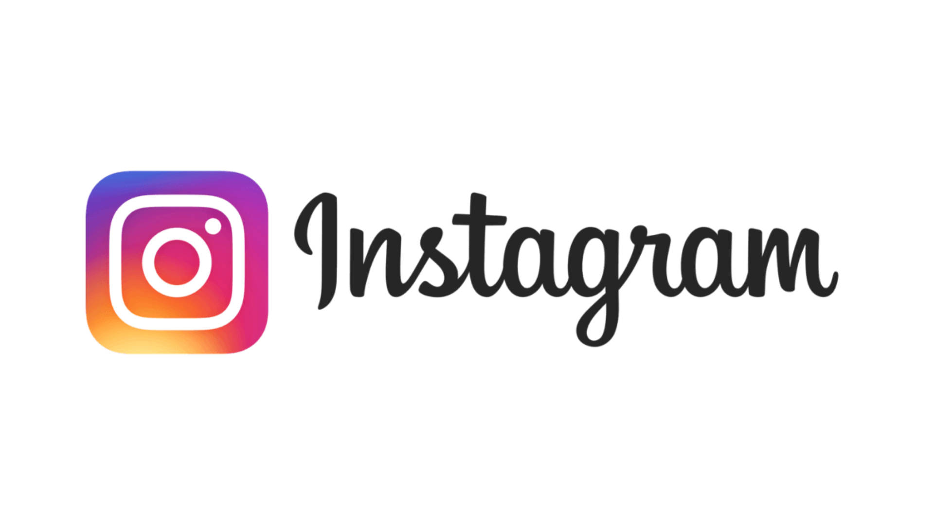 Instagram, cursive text, gradient square icon, Full HD Desktop Wallpaper