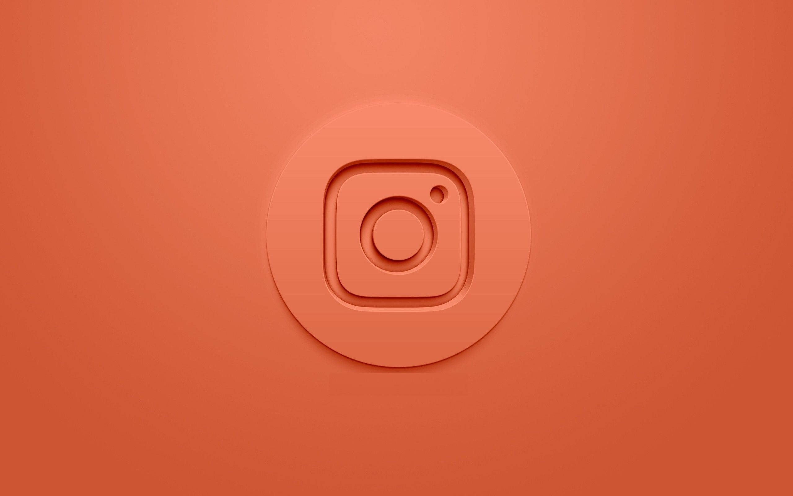 Instagram, peach, terracotta, 2K Desktop Wallpaper