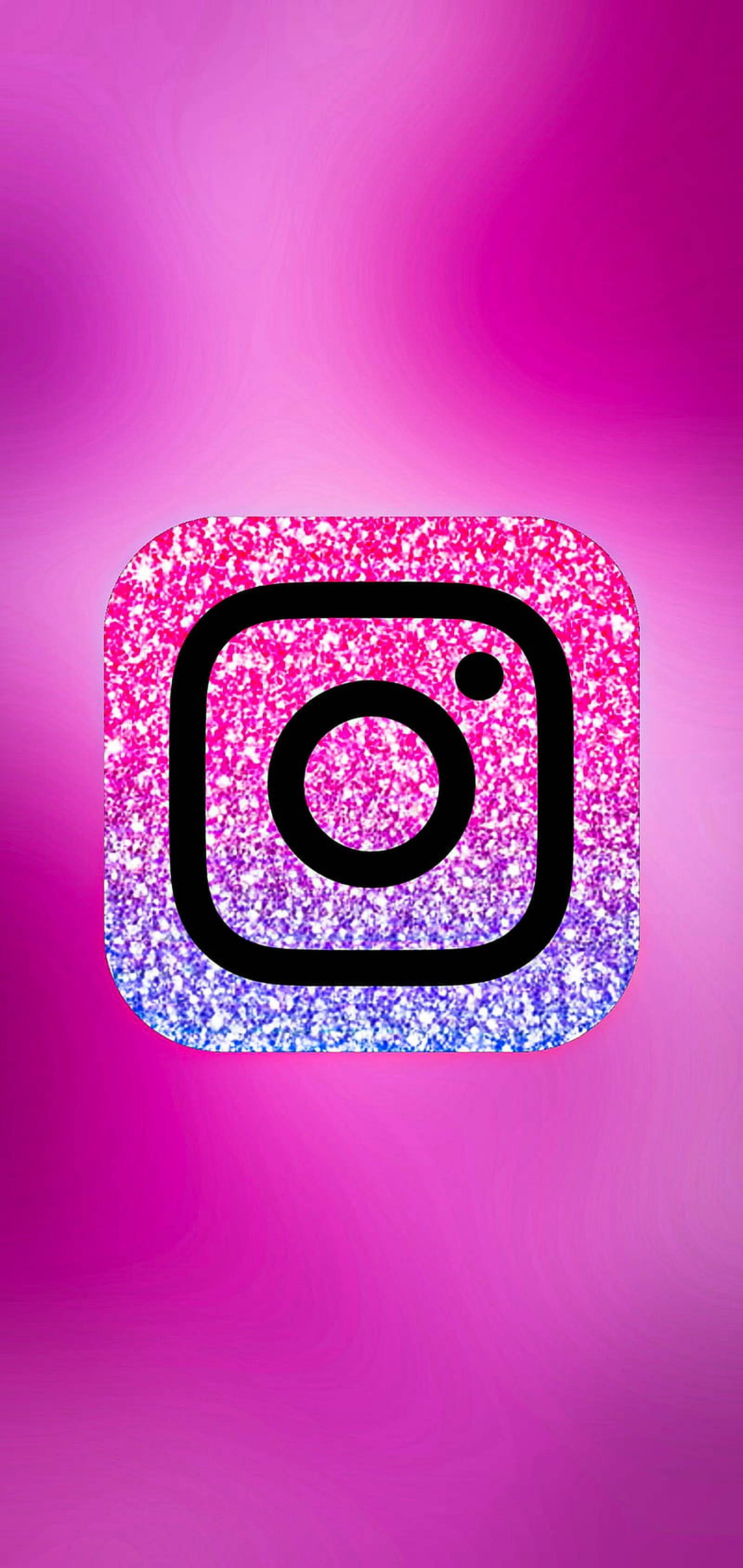 Instagram, pink glitter, glittery pink, 2K Phone Wallpaper
