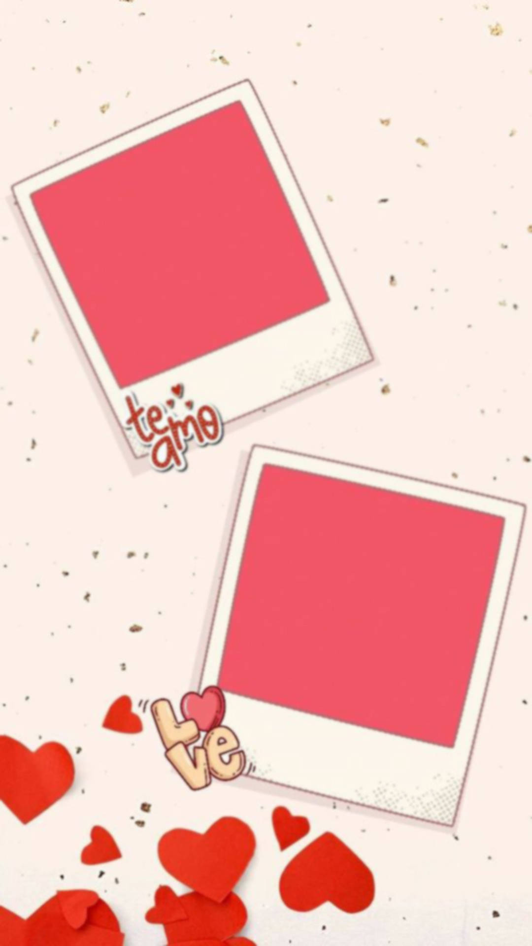 Instagram Story, Valentines Day, Polaroid template, Full HD Phone Wallpaper