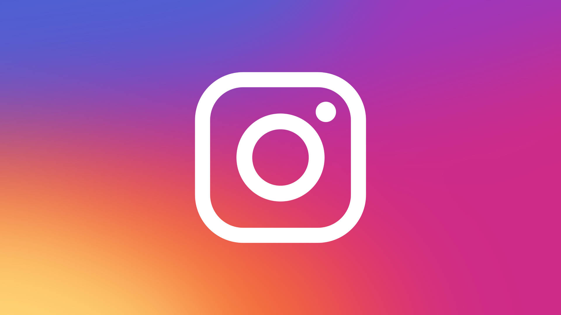 Instagram, white Instagram logo, vibrant gradient background, Full HD Desktop Wallpaper