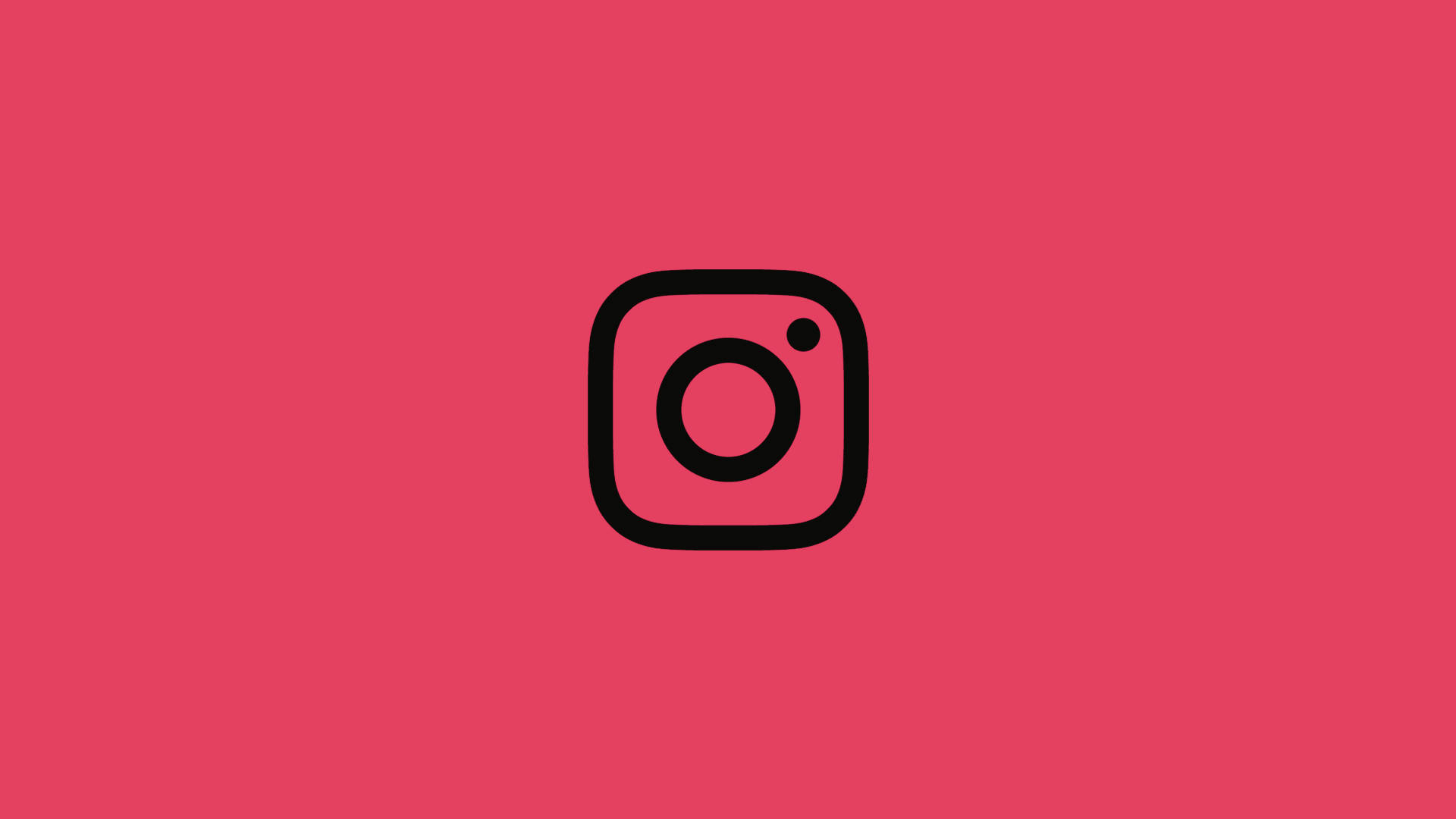 Instagram, fuchsia pink, black, Full HD Desktop Wallpaper