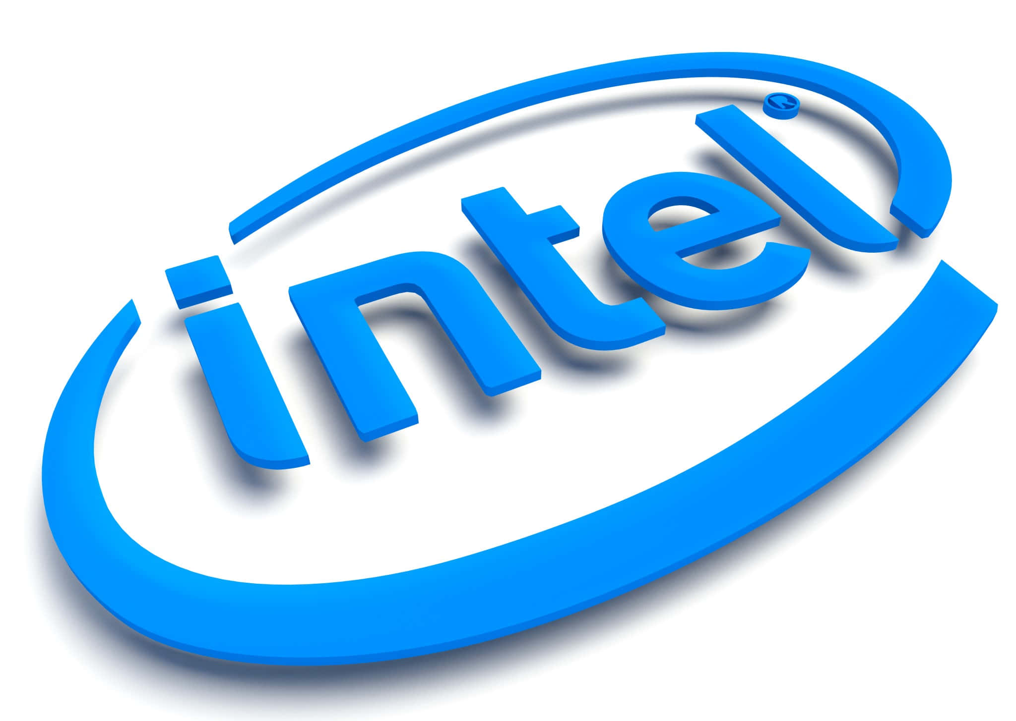 Intel, logo3 d, blue, Full HD Desktop Wallpaper