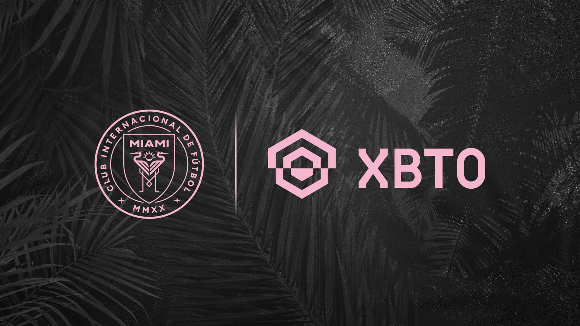 Inter Miami FC, XBTO, pink logos, Full HD Desktop Wallpaper